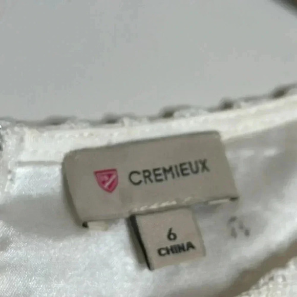 Cremieux White Dress with Blue Stripes - Picture 9 of 9